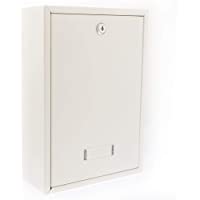 G2 trading 19 - Buzón para interiores (tamaño grande- acero)- color blanco